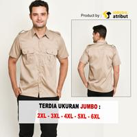 Gambar KEMEJA PRIA WARNA KREM dari Sidistro Atribut. undefined 4 Tokopedia
