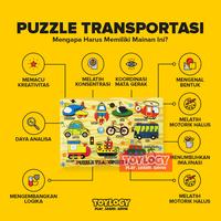 Gambar Mainan Edukasi Anak Puzzle Kayu Transportasi Mobil Bis Kereta Pesawat dari Toylogy undefined 2 Tokopedia