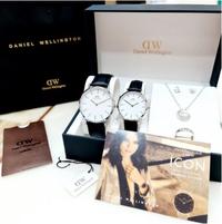Gambar Jam Tangan Couple DW Premium Original Kulit 1 Set Free Box + Paper Bag - Hitam Rose Pth, 32 mm / 40 mm dari PERALATAN ELEKTRONIK ID undefined 5 Tokopedia