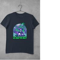 Gambar Kaos Pria lengan pendek we own the night baju warna Hitam dan Navy - Navy, M dari Aisy&amp;She Store undefined 3 Tokopedia