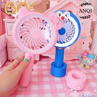 Gambar kipas angin tangan mini karakter portable plus lampu - helokity dari star hocky shop undefined 1 Tokopedia