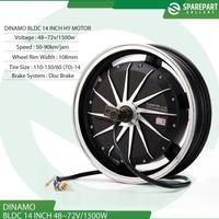 Gambar Dinamo bldc 14inch 48v-72v 1500w electric scooter hub motor ring14 - dari Gerald Shop 44 undefined 2 Tokopedia