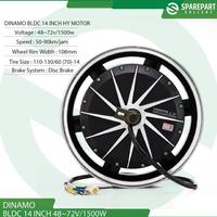 Gambar Dinamo bldc 14inch 48v-72v 1500w electric scooter hub motor ring14 - dari Gerald Shop 44 undefined 4 Tokopedia
