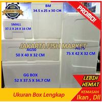 Gambar box Styrofoam 3-5kg 38 x 24 x16 cm / Ikan / kotak gabus /Kecil dari Jakarta Fish Market undefined 2 Tokopedia