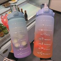 Gambar Botol Minum 2L 2Liter / Botol Motivasi QuiFit / Aiko Bottle - C. Ungu-Toska dari KADONESIA undefined 5 Tokopedia