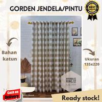 Gambar Gorden estetik korden jendela minimalis hordeng pintu smokering - motif 01 dari Spreistory undefined 1 Tokopedia