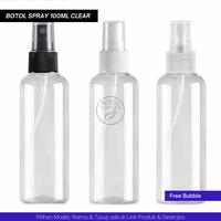 Gambar botol spray 100ml bening tebal (HARGA GROSIR) - Spray 24 Import - Spray Hitam dari Botol Toples Grosir undefined 1 Tokopedia