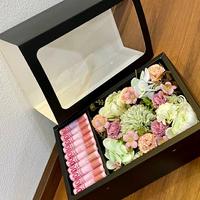 Gambar BUKET BUNGA BOX/FLOWER BOX/BUKET UANG BOX/BUKET BUNGA UANG/HADIAH UNIK dari Always Bloom undefined 2 Tokopedia