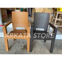 Gambar (INSTAN) 1 Set 2 Kursi Teras Napolly BIG 8R3 + Meja Mapan 45 | Kursi Taman - Coklat jati dari ARKATA STORE undefined 5 Tokopedia