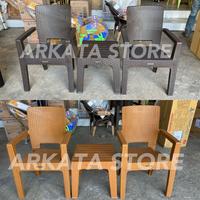 Gambar (INSTAN) 1 Set 2 Kursi Teras Napolly BIG 8R3 + Meja Mapan 45 | Kursi Taman - Coklat jati dari ARKATA STORE undefined 3 Tokopedia