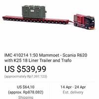 Gambar Herpa man 1/87 miniatur truk+axle 4+6 heavy transporter trafo 25 dari YEF ZONE toys undefined 4 Tokopedia