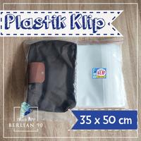 Gambar Plastik Klip 35x50 cm Plastik Ziplock Bening Plastik Baju Besar dari kotakkemasanbandung undefined 1 Tokopedia