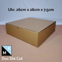 Gambar KARDUS/KARTON/BOX UK. 26×26×7.5 CM||DUS DIE CUT.. MODEL KARDUS PIZZA dari Meka11 undefined 4 Tokopedia