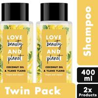 Gambar Love Beauty Planet Shampoo Coconut Oil & Ylang Ylang 400 ml Twinpack dari Unilever Mall Official undefined 1 Tokopedia