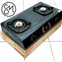 Gambar Kompor Gas Rinnai RI-522C 2 tungku burner kuningan RI522C dari Sinar Matahari SM AMIN undefined 3 Tokopedia
