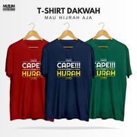 Gambar Baju Kaos Dakwah Islami Pria Kaos Distro Muslim Cowok Aku Mau Hijrah - hijau botol, XL dari MUSLIM SOCIETY undefined 4 Tokopedia