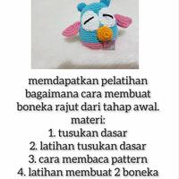 Gambar belajar membuat boneka rajut amigurumi online dari I kriya undefined 2 Tokopedia