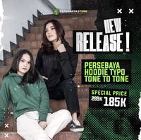 Gambar Jaket Hoodie Persebaya Typo Pattern Tone to Tone - Hijau, S dari Mad Store Persebaya undefined 1 Tokopedia