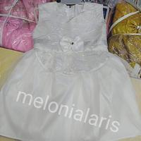 Gambar gaun putih 5-8 / dress anak perempuan / bayi baby / murah grosir bagus - model 1 dari melonialaris undefined 3 Tokopedia