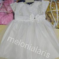 Gambar gaun putih 5-8 / dress anak perempuan / bayi baby / murah grosir bagus - model 1 dari melonialaris undefined 2 Tokopedia