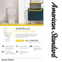 Gambar Closet American Standard KASTELLO CC Toilet - Complete set PROMO dari Pamulang Jaya II undefined 2 Tokopedia