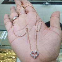 Gambar kalung emas sambung love mata simple manis dari sinarindahmas undefined 3 Tokopedia