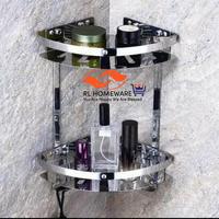 Gambar Rak Sudut Tempat Sabun Shampo Dinding Kamar mandi Toilet Stainless - SINGLE dari RL HOMEWARE undefined 1 Tokopedia