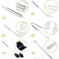 Gambar GLANYOMI Alat Masak BBQ Barbecue Grilling Tools Utensil 20 PCS - KT398 - 9 in 1 dari BudgetGadget undefined 5 Tokopedia