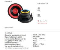 Gambar LEGACY Speaker 8 Inch 200 watt LG 896 Subwoofer Double Coil ORIGINAL dari DEEP SOUND undefined 4 Tokopedia