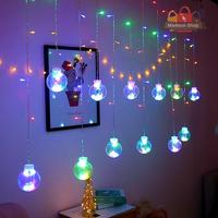 Gambar Bola Lampu Gantung LED Tirai Lampu Dekorasi Minimalis Hiasan Lampu - LED WARNA WARNI dari MadisonShop undefined 3 Tokopedia