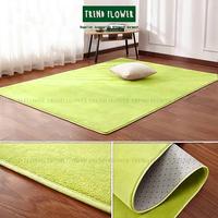 Gambar Karpet Bulu Pendek ukuran 100x150 cm halus dekorasi ruangan alas duduk - Merah dari Trend Flower undefined 1 Tokopedia