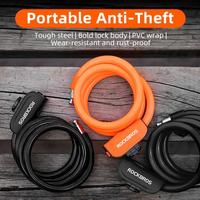 Gambar Rockbros RKS515 Kunci Gembok Sepeda 110cm Spiral Bicycle Lock Orange dari vesantra undefined 3 Tokopedia