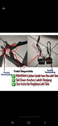 Gambar Resistance Band Set 11 In 1 Alat Fitnes Portable Workout Gym Home - MODEL A 120CM dari tokogrosirboby undefined 5 Tokopedia