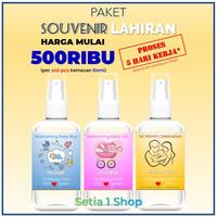 Gambar PAKET SOUVENIR LAHIRAN Hand Sanitizer 60 ml Cair Spray Desain Custom - lavender dari setia1.shop undefined 1 Tokopedia