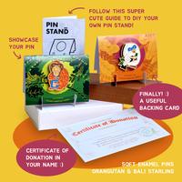 Gambar "Orang Utan Cemil Kerupuk" Enamel Pin - Fundraising Pin dari Popinply by adelars undefined 4 Tokopedia