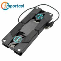 Gambar Cooling Pad X Stand Dual Fan Lipat Portable Laptop Notebook Macbook dari Importasi undefined 4 Tokopedia