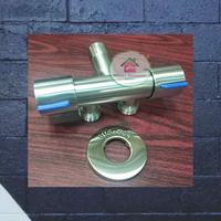 Gambar Stop Kran Cabang Stainless/Stop Karan Doble dari Wijaya Asessoris Sanitary undefined 3 Tokopedia