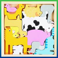 Gambar Mainan Edukasi Puzzle 3D Cocokan Bentuk - Jungle Animal dari Kids and Toys undefined 3 Tokopedia