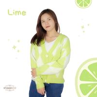 Gambar DIAMOND CARDI OVERSIZE PREMIUM - Orange dari Shoppeland undefined 5 Tokopedia