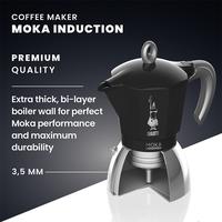 Gambar Bialetti - Moka Induction Black 4 Cups Mokapot Alat Seduh Kopi Manual dari Otten Coffee Medan undefined 3 Tokopedia