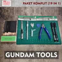 Gambar Paket Komplit 19 in 1 Gunpla Tools Rakit Gundam Tool Kit Set Nipper - Jakarta dari Arisu Online Shop undefined 1 Tokopedia