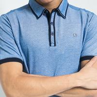 Gambar LGS - Kaos Polo Pria Casual - Polkadot - Biru - Slim Fit - XL dari LGSgeneration undefined 2 Tokopedia