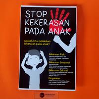 Gambar Poster - STOP Kekerasan Pada Anak |Poster warna Hitam.. dari Sinergi Poster Tulungagung undefined 1 Tokopedia
