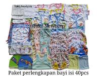 Gambar 40pcs Hemat paket perlengkapan baju bayi baru lahir NEWBORN - MOTIF BOY dari TOKO NEWBORN undefined 1 Tokopedia