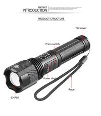 Gambar Senter LED XHP50 USB Powerfull 5 Mode Telescopic Zoom Waterproof dari alatperkakas undefined 4 Tokopedia