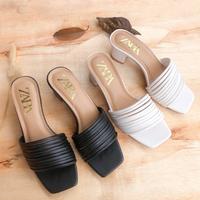 Gambar ZARA HAK TAHU Kode ZR 53 | SANDAL HIGHEELS HAK BUNGKUS | 5CM - Hitam, 36 dari ATHENA_SHOES undefined 1 Tokopedia