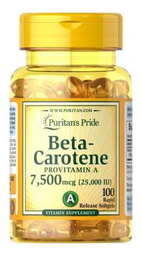 Gambar PURITAN PRIDE Beta Carotene 25000 IU -100 Softgels Puritan's Pride USA dari House of Chen undefined 2 Tokopedia