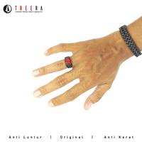Gambar GLADIUS Cincin Hitam Titanium Pria Batu Merah Anti Luntur - Treera - 7 dari Treera Indonesia undefined 3 Tokopedia