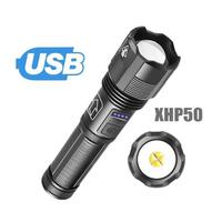 Gambar Senter LED XHP50 USB Powerfull 5 Mode Telescopic Zoom Waterproof dari alatperkakas undefined 2 Tokopedia