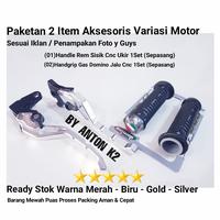 Gambar PAKET 2 VARIASI AKSESORIS MOTOR BEAT NEW DELUXE/VIXION OLD NEW NVL DLL - GOLD, Vixion dari ANTON K2 AKSESORIS MOTOR undefined 2 Tokopedia